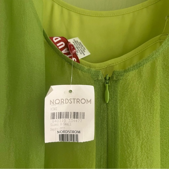 STAUD Calluna Ruffle Dress kiwi XS NWT - Picture 7 of 10